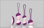 Kegel Bal Oefeningen - Anale Massage Ketting - 10 Vibratie Levels - Paars - anale stimulator