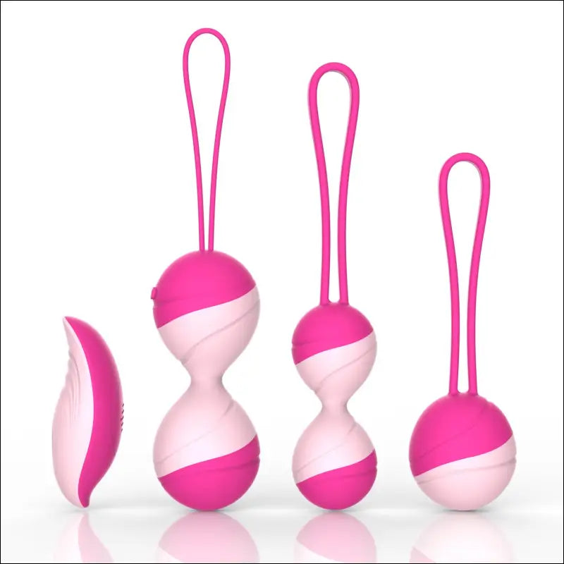 Kegel Bal Oefeningen - Anale Massage Ketting - 10 Vibratie Levels - Roze rood - anale stimulator