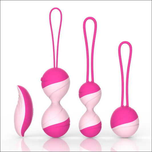 Kegel Bal Oefeningen - Anale Massage Ketting - 10 Vibratie Levels - Roze rood - anale stimulator