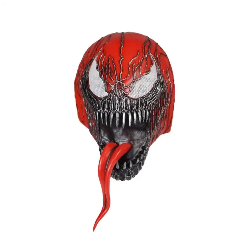 Latex Masker Venom 2 - Roleplay Cosplay Avengers 4 - New Long Tongue Venom