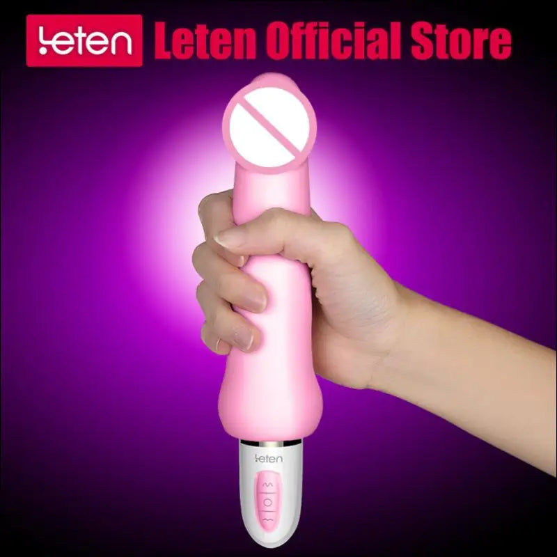 LETEN 3 Motor Pulse Dildo Vibrator - Intelligent Heating Rechargeable