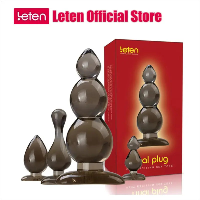 LETEN Anal Plug - Body-Save Silicone Waterproof Butt Trainer