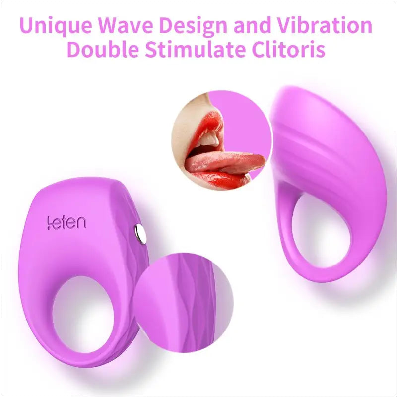 LETEN Penis Cock Ring - Vibrating Toys for Couples Waterproof