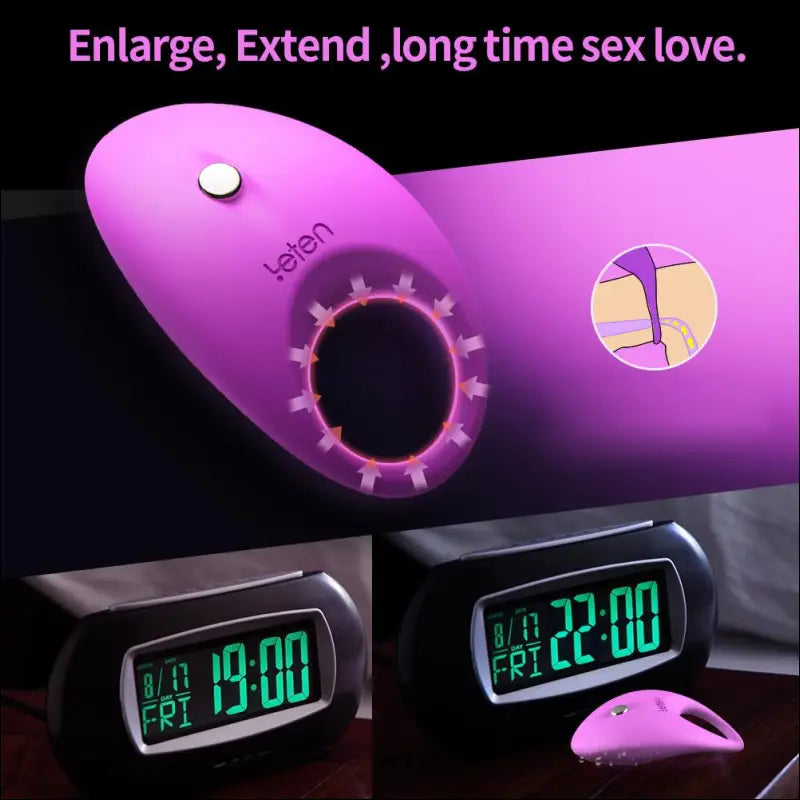 LETEN Penis Cock Ring - Vibrating Toys for Couples Waterproof