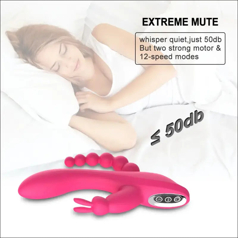 Luxe USB-Oplaadbare Konijnen Vibrator - G-P Spot Clit Stimulator