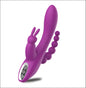 Luxe USB-Oplaadbare Konijnen Vibrator - G-P Spot Clit Stimulator - Purple