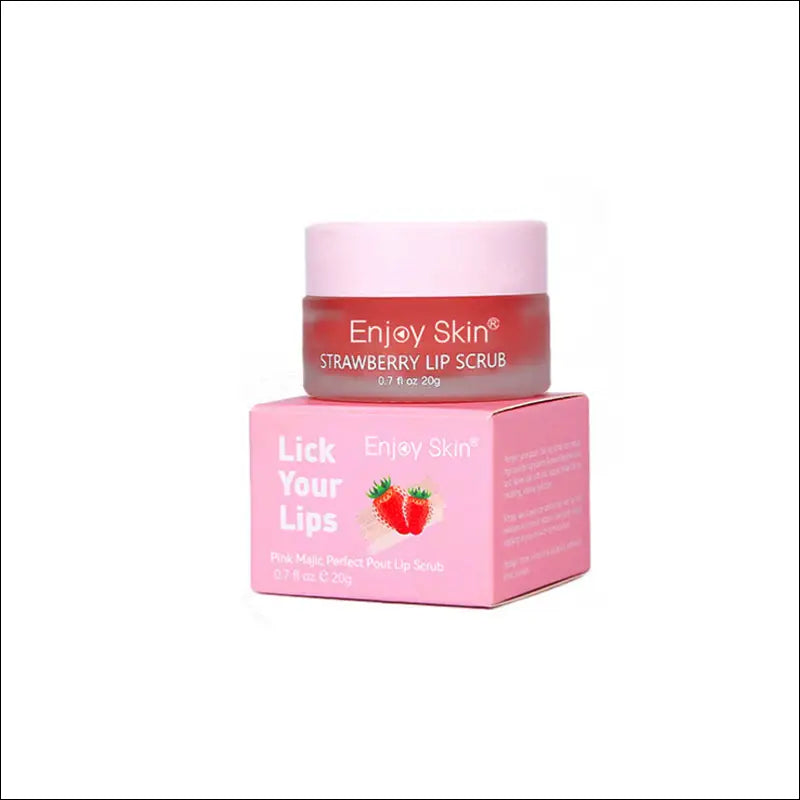 Nieuwe aardbei Lip Scrub - Vegan Exfoliating met Eprolo Envase