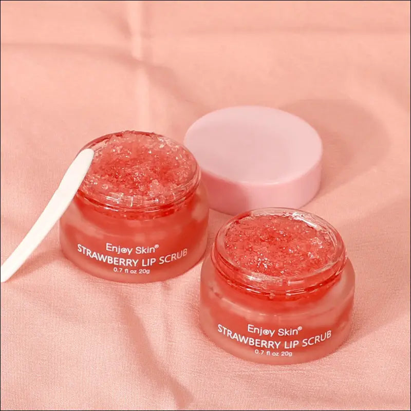 Nieuwe aardbei Lip Scrub - Vegan Exfoliating met Eprolo Envase