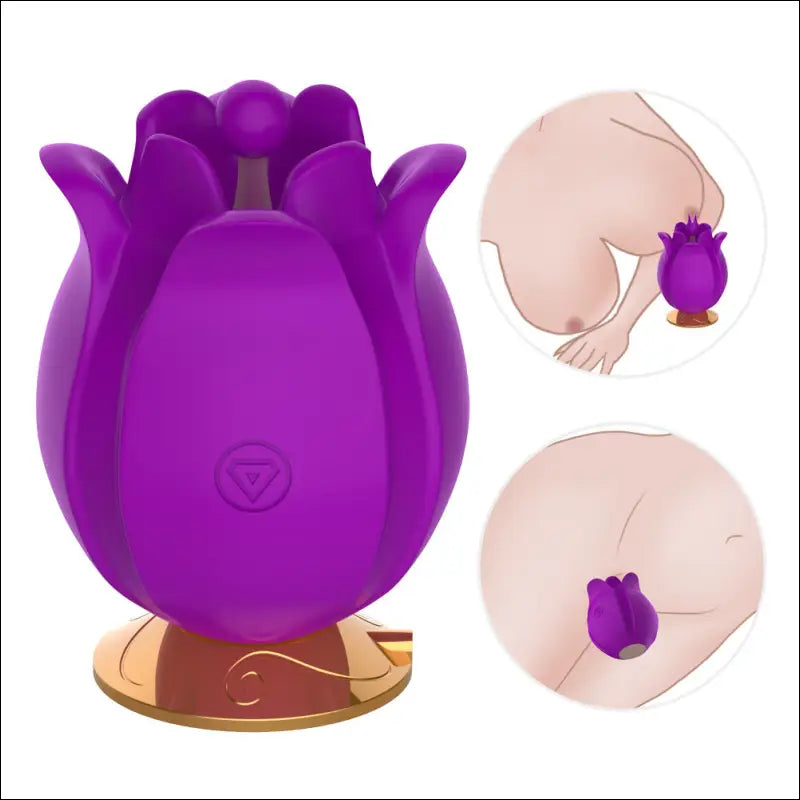 Orena Yu Meiren AV Second Tide Vibrator - Silicone Massage Toy - Purple