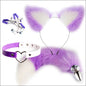 Pluche Beginnerset SM 4 PCS - Buttplug Tepelklemmen Halsband - Purple A