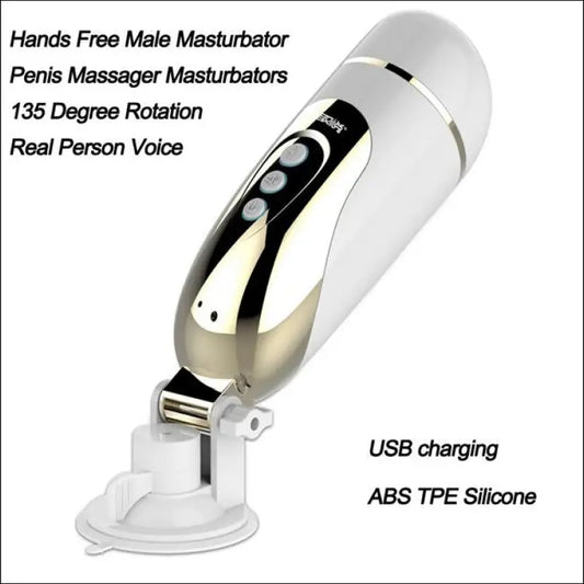 QUYUE Handsfree Male Masturbator - 10 Speed Masturbation for Man