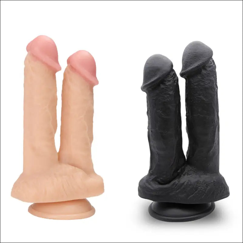 Realistische Dubbele Dildo 15 cm - PVC Materiaal 21.5 cm - dildo