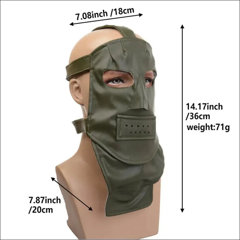 Riddler Masker Cosplay Latex - Elastisch Leer