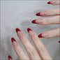 Rode Franse Manicure Nagels - Europese en Amerikaanse Stijl