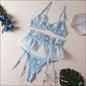 Rood Sexy Lingerie Shapewear Set - eprolo Ultra-Dun - Sky Blue / S