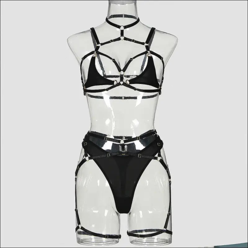 Set van 3 stuks Holle Lingerie - Eprolo Hangende Nek Polyester