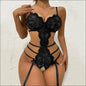 Sexy Lace Transparante Jumpsuit - Erotische Lingerie voor Verleiding - Black / S