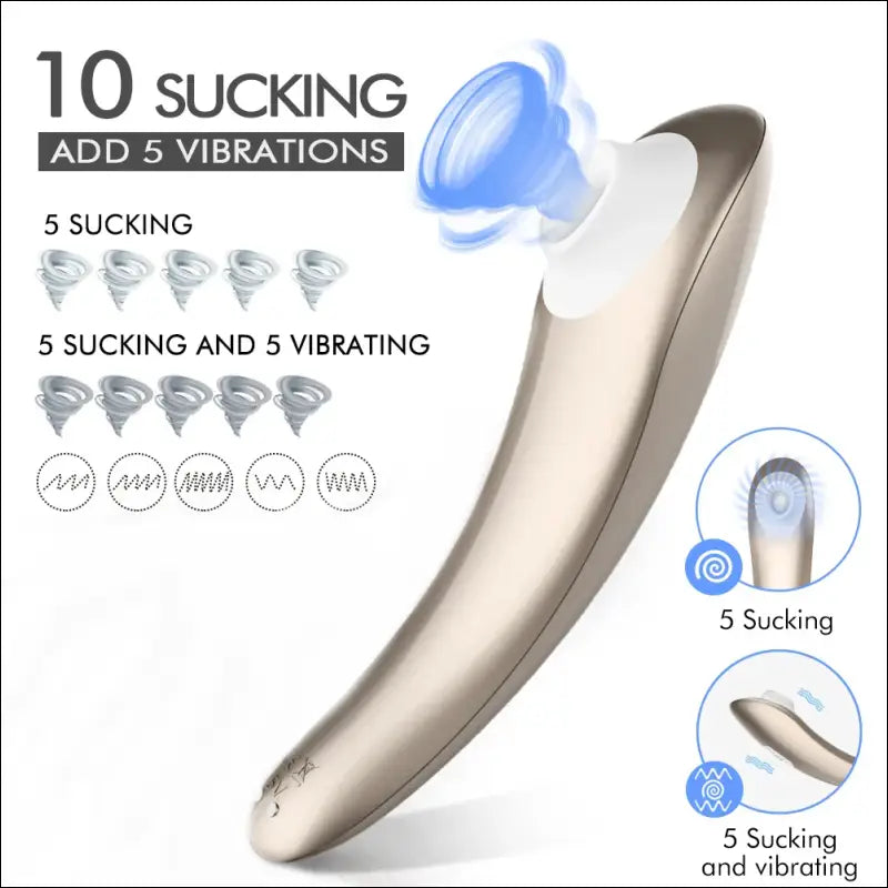 SHANDE Clit Nipple Sucker Vibrator - Vrouw Clitoris Stimulator