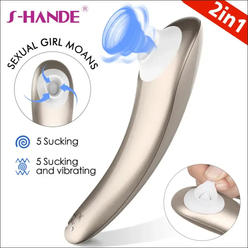 SHANDE Clit Nipple Sucker Vibrator - Vrouw Clitoris Stimulator