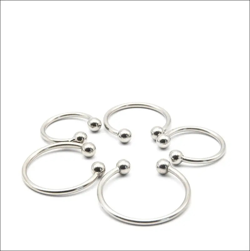 SM Metal Penis Ring - Double Bead C-ring voor Mannen