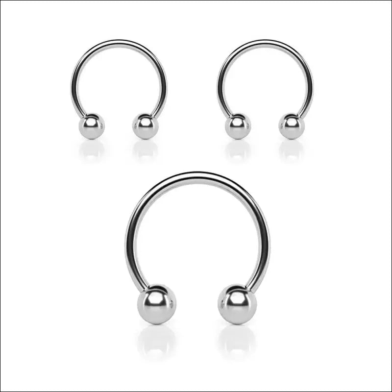 SM Metal Penis Ring - Double Bead C-ring voor Mannen