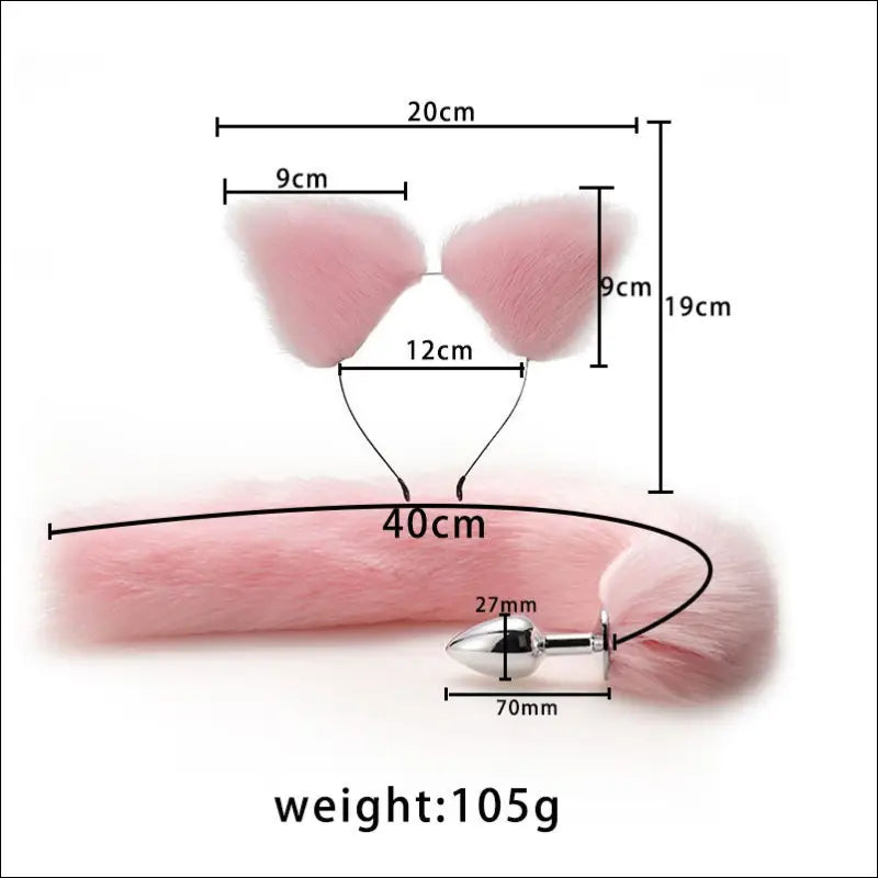 SM Vossenstaart Anal Butt Plug - Fake Bont - Eprolo