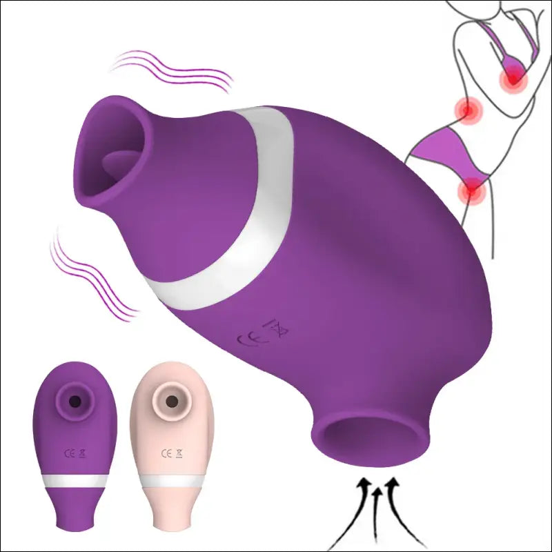 Vagina zuigende Vibrator - 7 snelheden Clitoris Stimulator - Tong viborator