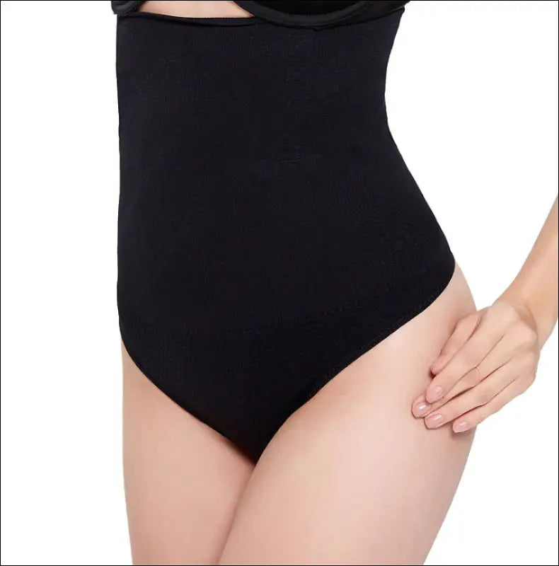 Vrouwen Shapewear Hoge Taille Buikcontrole - Naadloos Ontwerp Spiraalstaal - Zwart / M to L - Lingerie